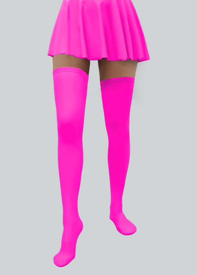 Thigh-High Stockings with Silicone Leg Grippers