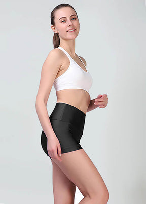 Ladies High Waisted Yoga Shorts