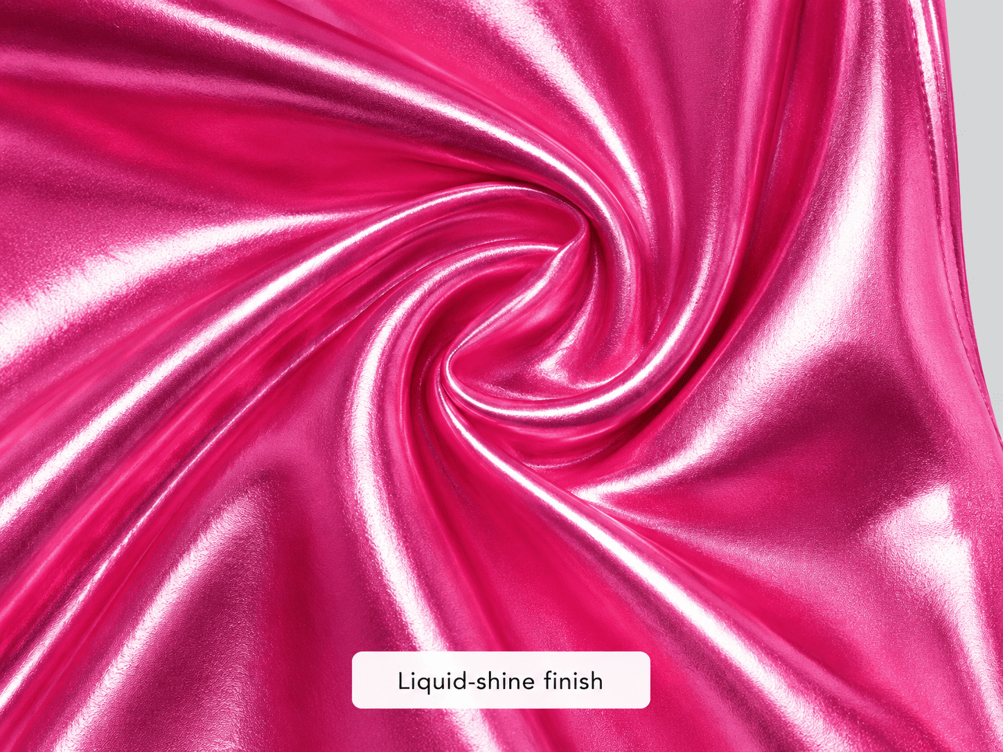 Close-up of the liquid-shine finish on the High Cut Thong Shiny Metallic Leotard