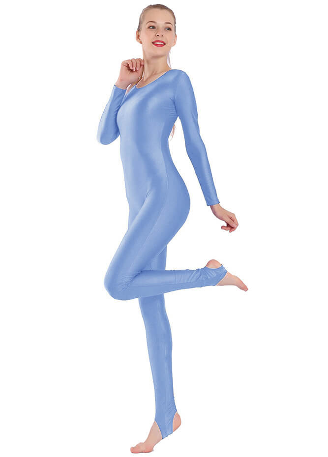 Womens Scoop Neck Unitard with Stirrup