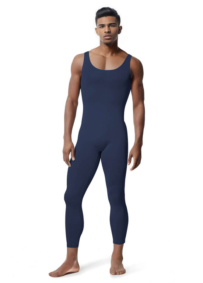 Mens Tank Top Scoop Neck Sleeveless Unitards