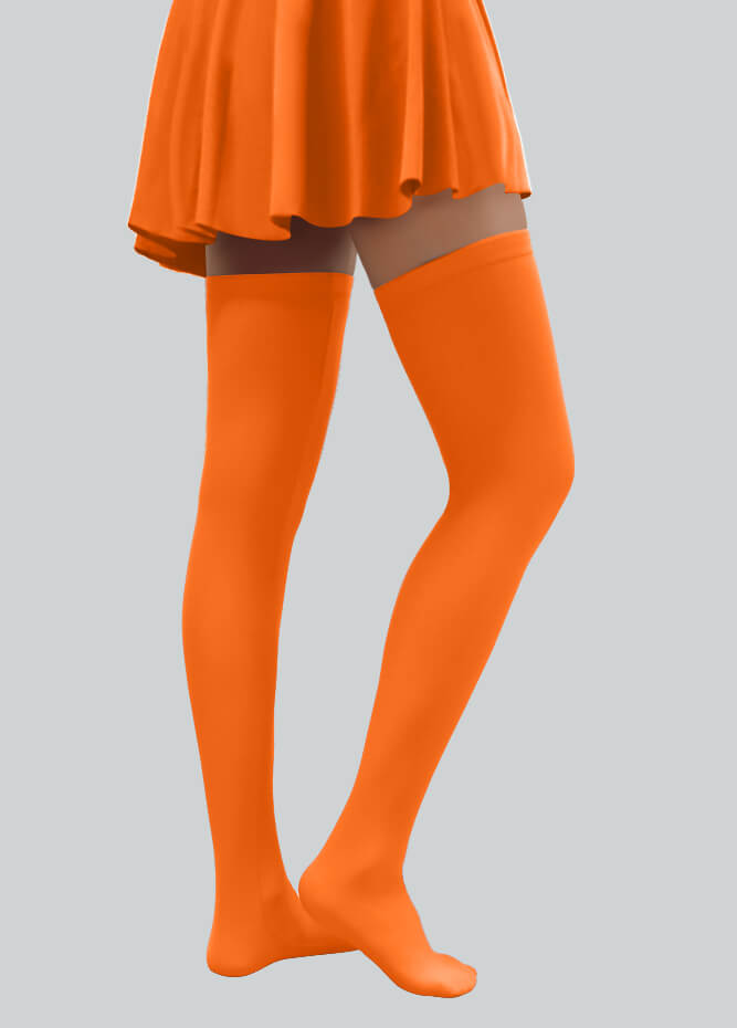 Thigh-High Stockings with Silicone Leg Grippers