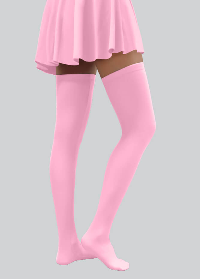Thigh-High Stockings with Silicone Leg Grippers