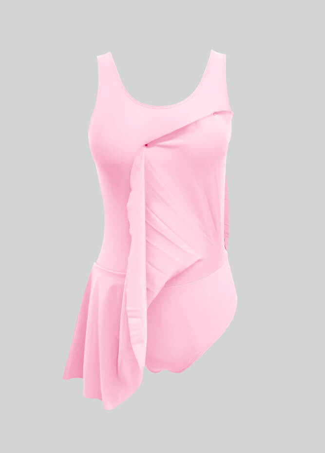 Thong Sleeveless Leotard with Skirt