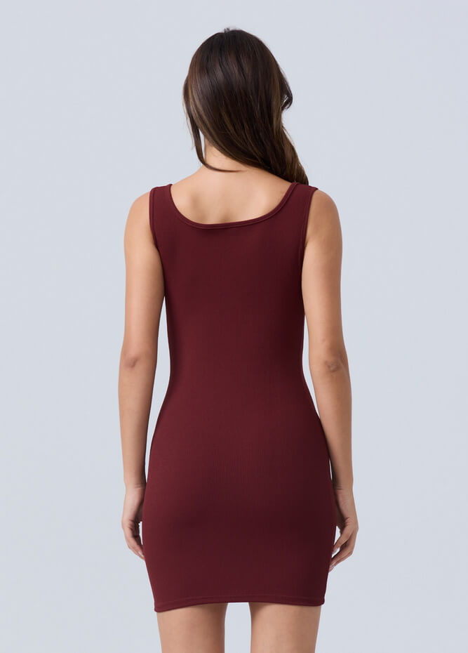 Ribbed Short Bodycon Mini Dresses