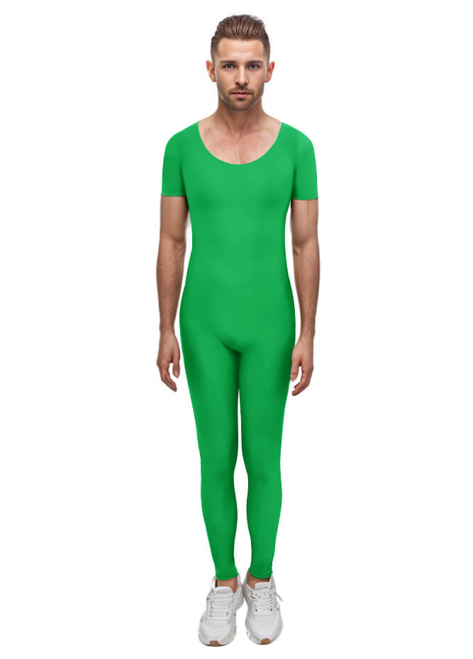 Speerise Mens One Piece Short Sleeve Unitard