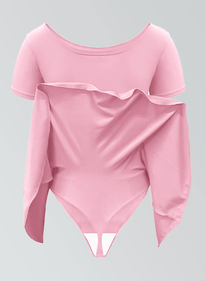 Thong Short Sleeve Skirted Leotard
