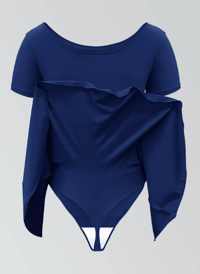 Thong Short Sleeve Skirted Leotard