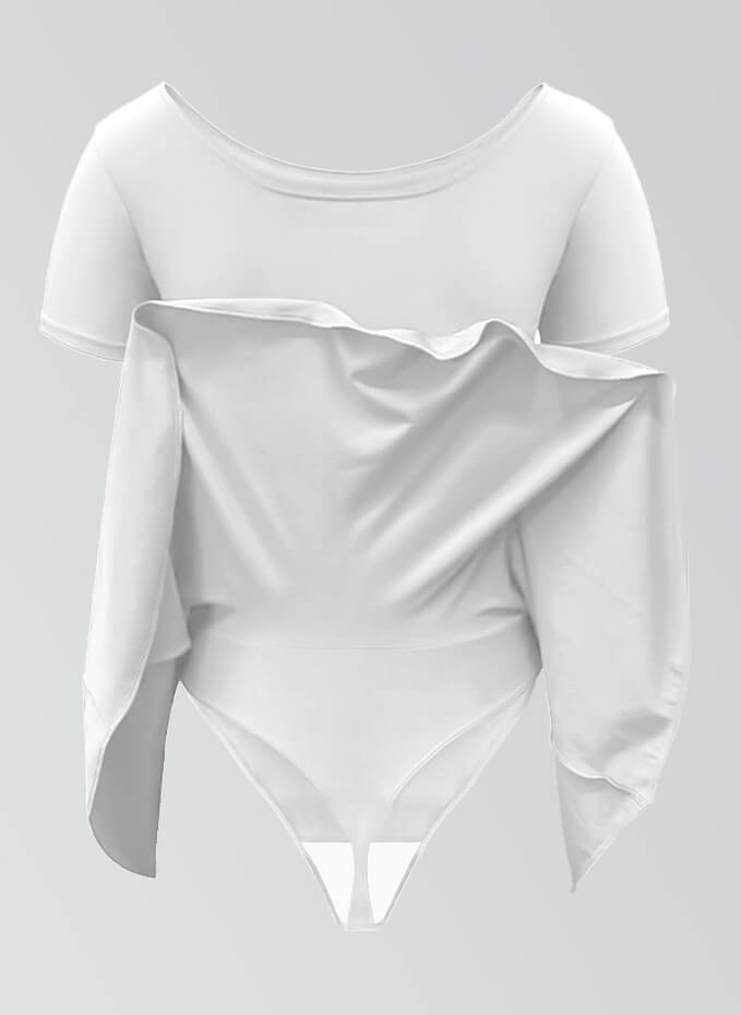 Thong Short Sleeve Skirted Leotard