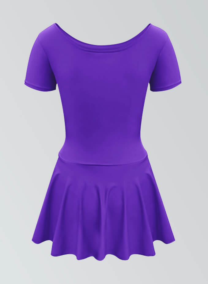 Thong Short Sleeve Skirted Leotard