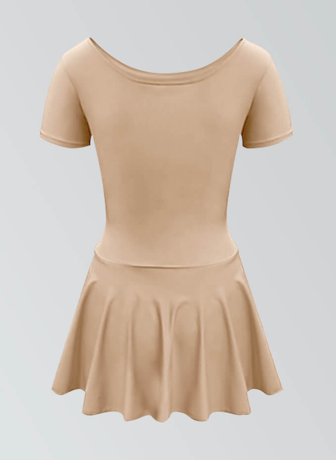Thong Short Sleeve Skirted Leotard