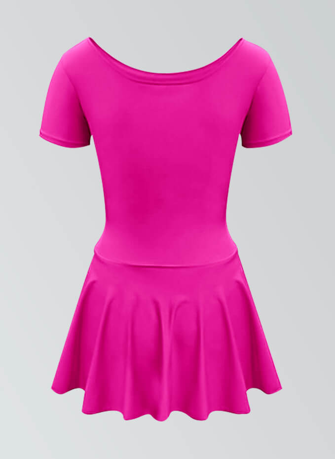 Thong Short Sleeve Skirted Leotard