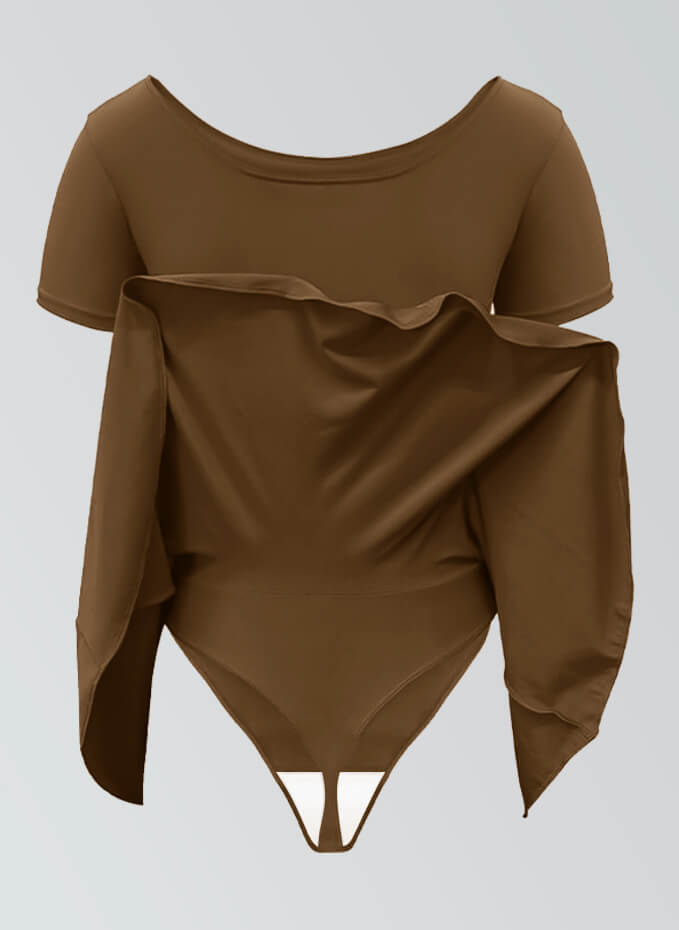 Thong Short Sleeve Skirted Leotard
