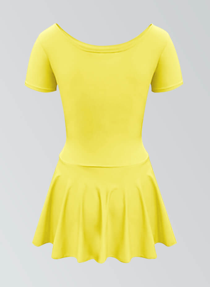 Thong Short Sleeve Skirted Leotard