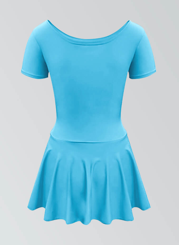 Thong Short Sleeve Skirted Leotard