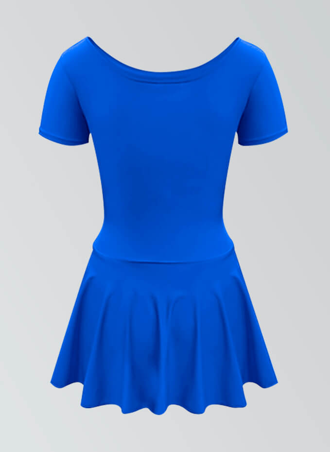 Thong Short Sleeve Skirted Leotard
