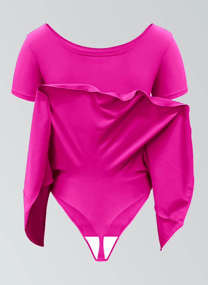 Thong Short Sleeve Skirted Leotard