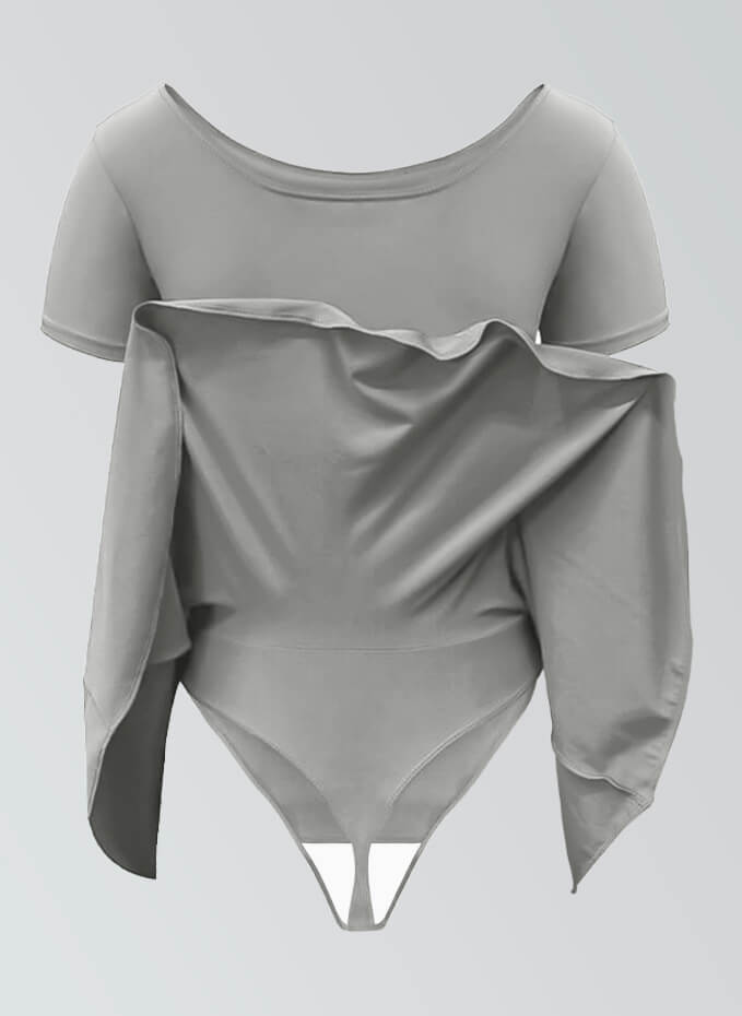 Thong Short Sleeve Skirted Leotard