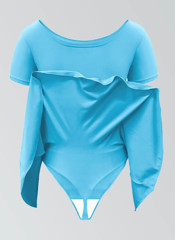 Thong Short Sleeve Skirted Leotard