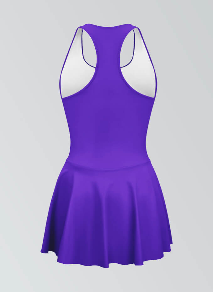 Thong Sleeveless Fitness Skirted Leotard