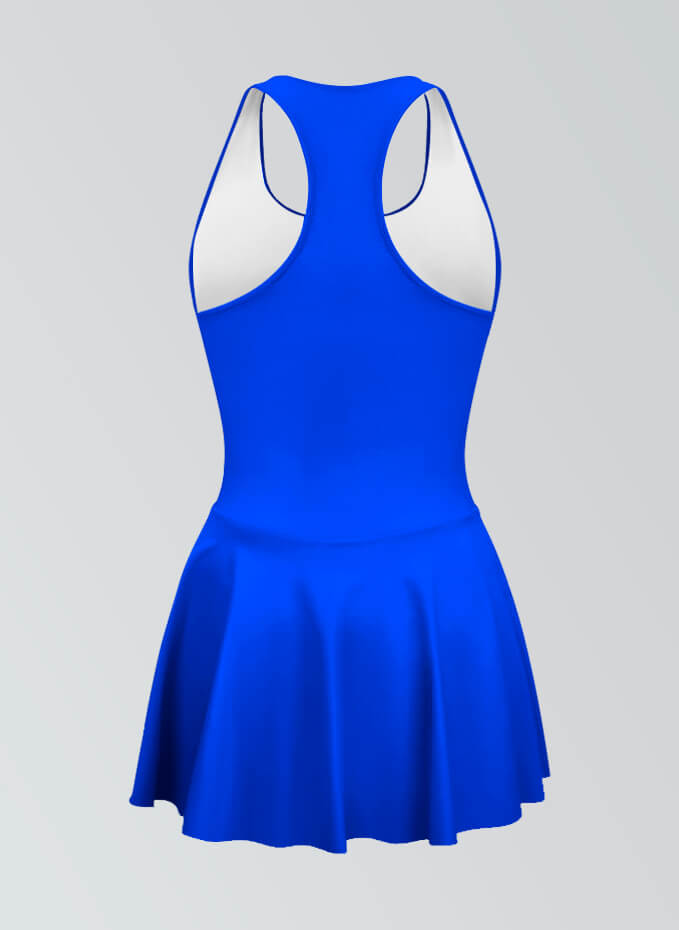Thong Sleeveless Fitness Skirted Leotard