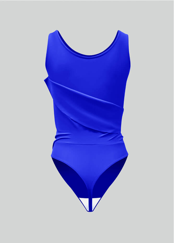 Thong Sleeveless Leotard with Skirt
