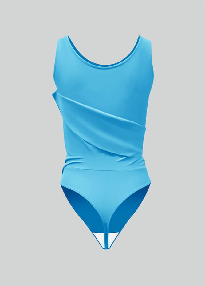 Thong Sleeveless Leotard with Skirt