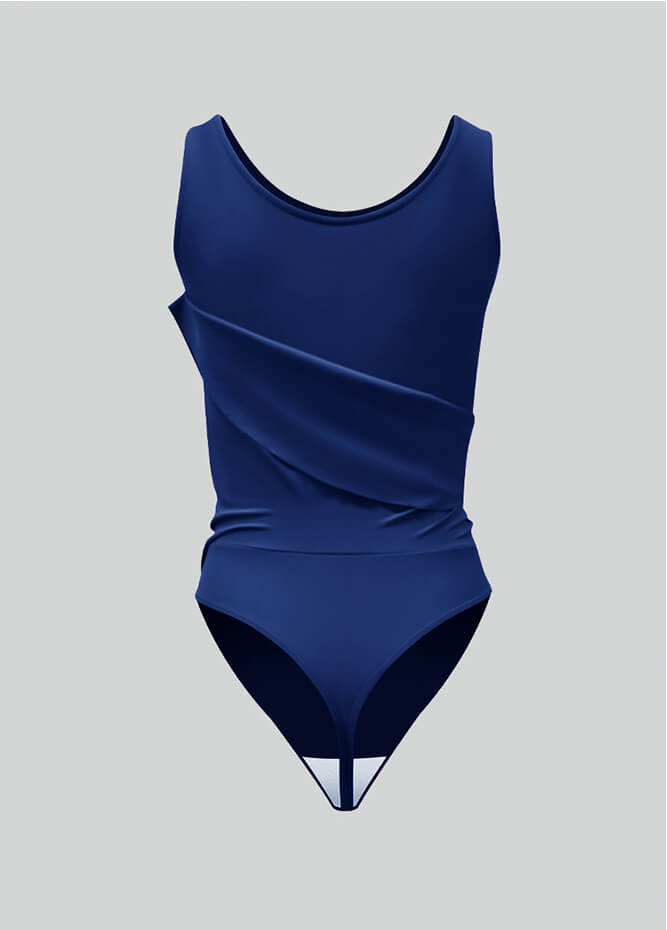 Thong Sleeveless Leotard with Skirt