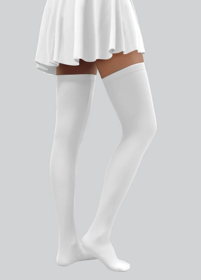 Thigh-High Stockings with Silicone Leg Grippers