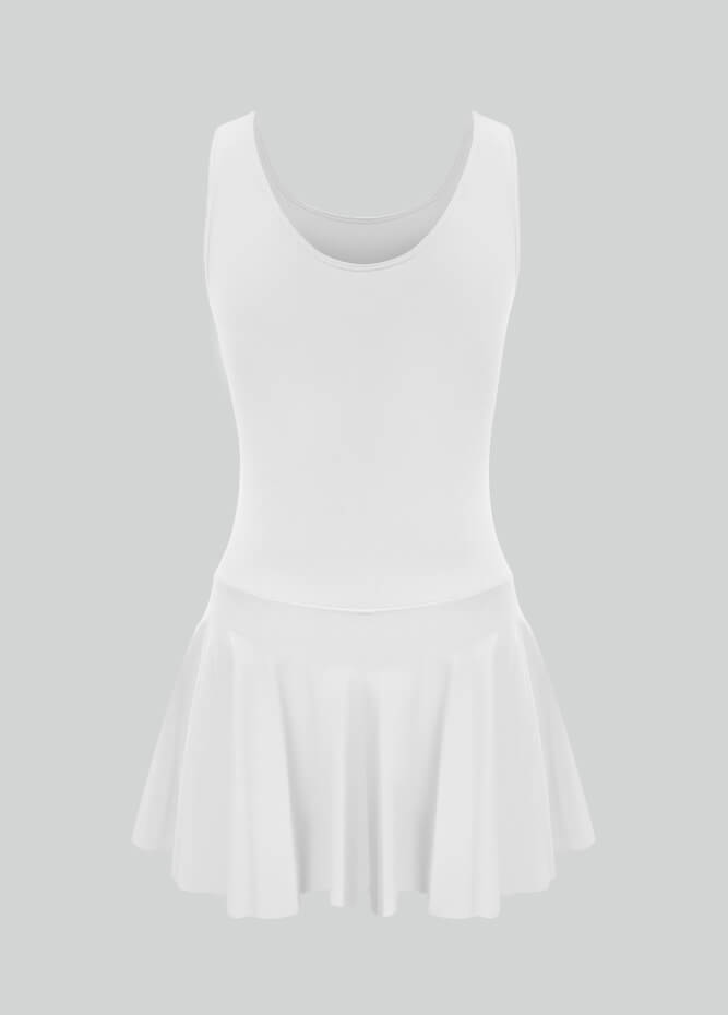 Thong Sleeveless Leotard with Skirt
