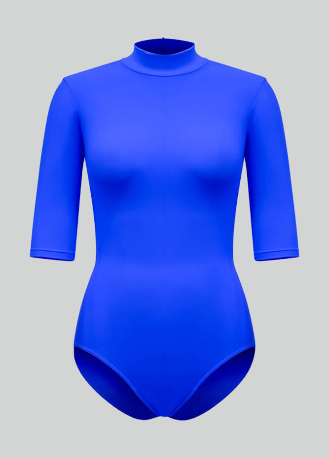 Womens Half-Sleeved Spandex Leotards