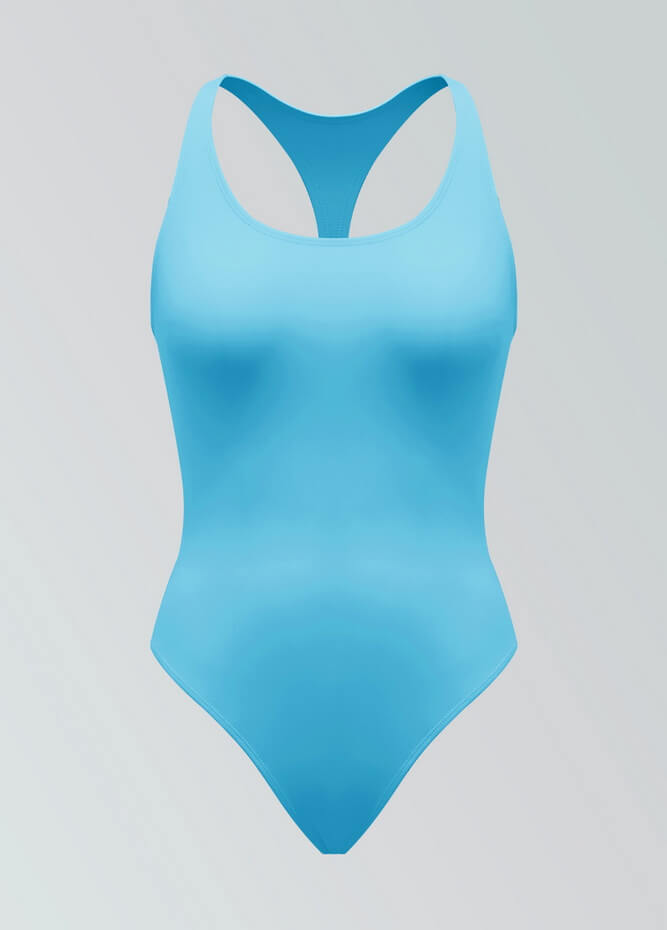 Womens Racerback Fitness Thong Leotard