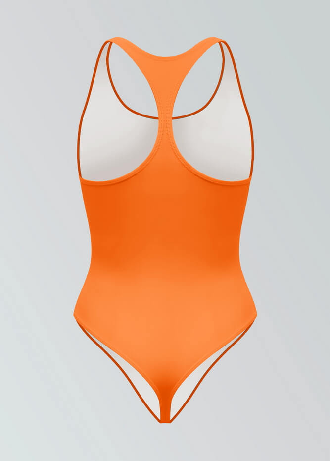 Womens Racerback Fitness Thong Leotard