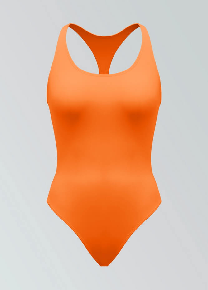 Womens Racerback Fitness Thong Leotard