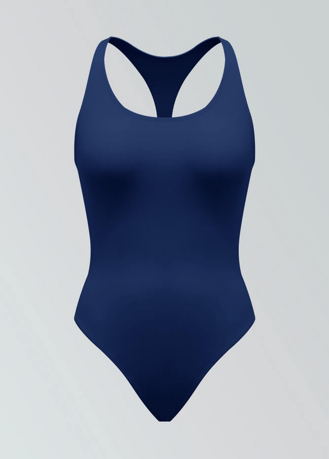 Womens Racerback Fitness Thong Leotard