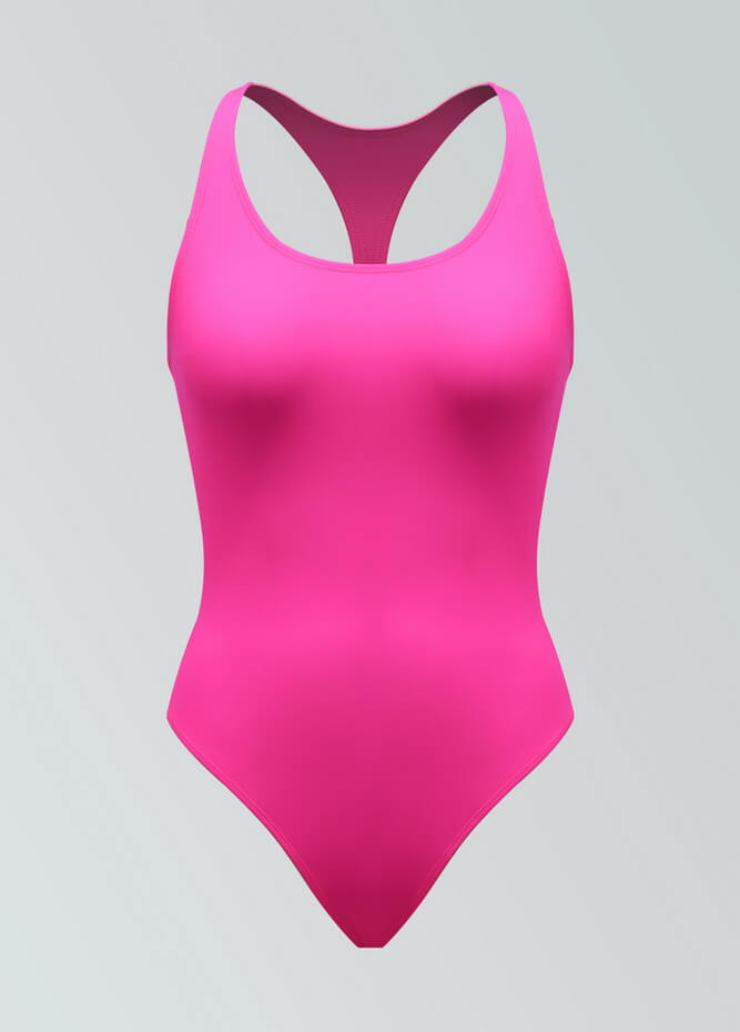 Womens Racerback Fitness Thong Leotard