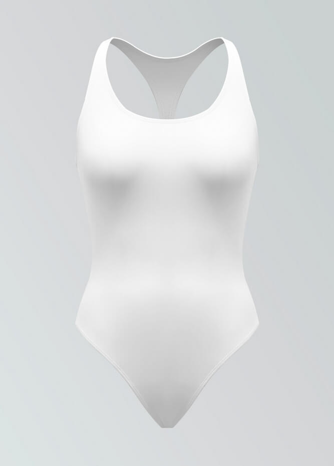 Womens Racerback Fitness Thong Leotard