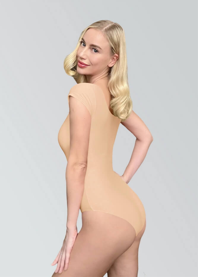 Womens Cap Sleeve Scoop Neck Leotard