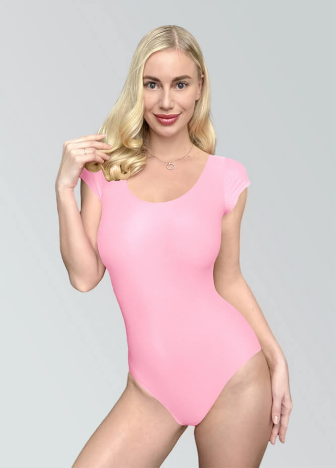 Womens Cap Sleeve Scoop Neck Leotard