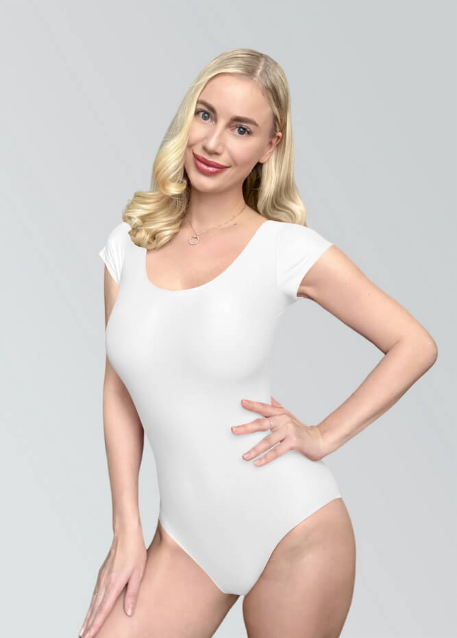 Womens Cap Sleeve Scoop Neck Leotard