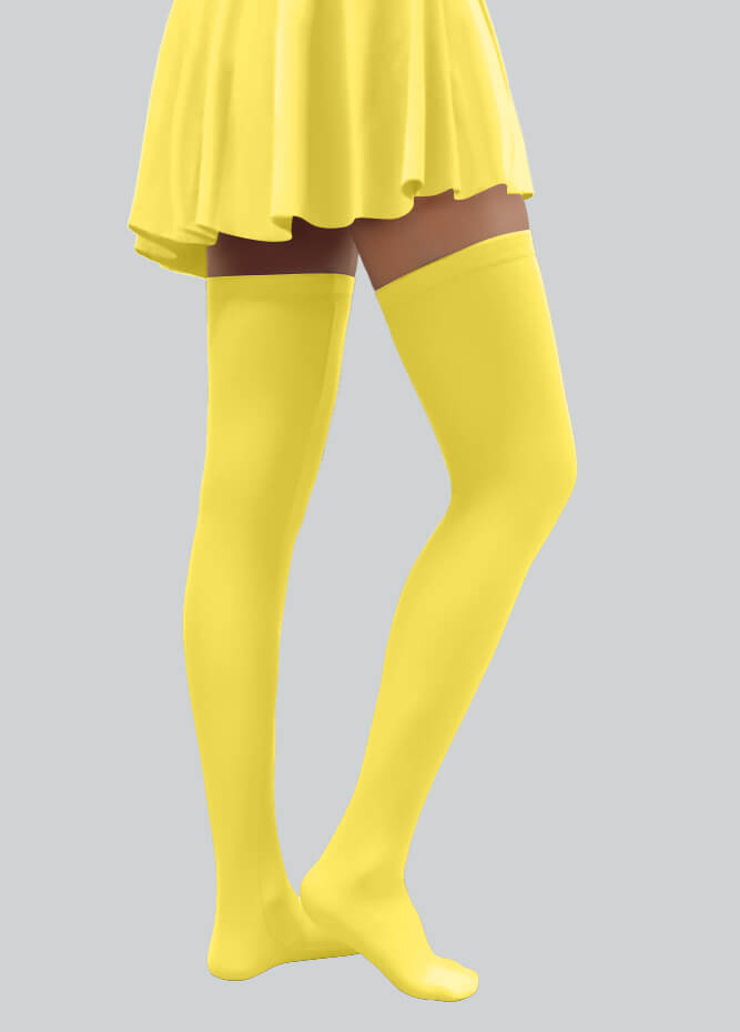Thigh-High Stockings with Silicone Leg Grippers