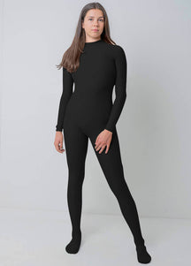 Full Body Black Suit with Footed | Speerise