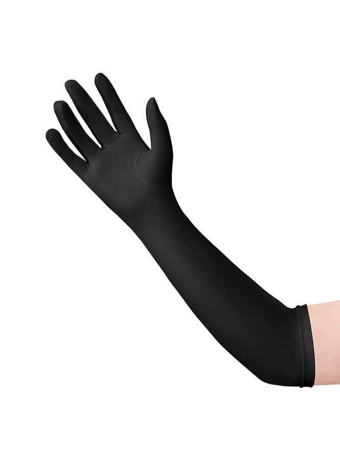 black spandex gloves