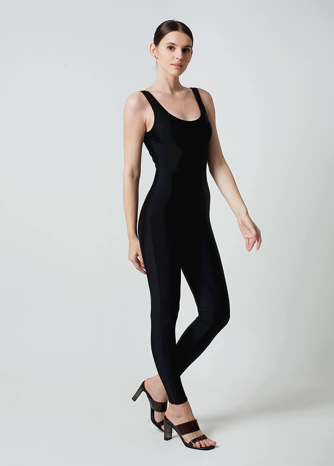 Womens Spandex Nylon Scoop Neck Tank Unitard