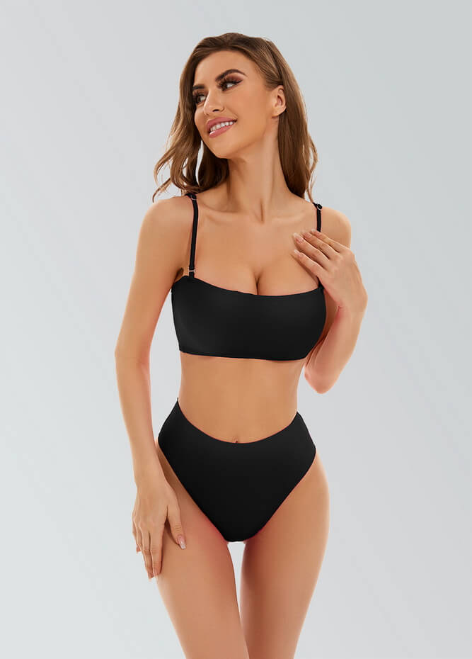 Womens Bikini Bandeau with Removable Strap