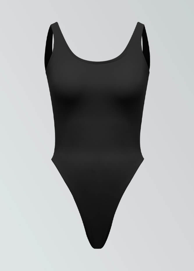 Womens High Cut Thong Spandex Leotard