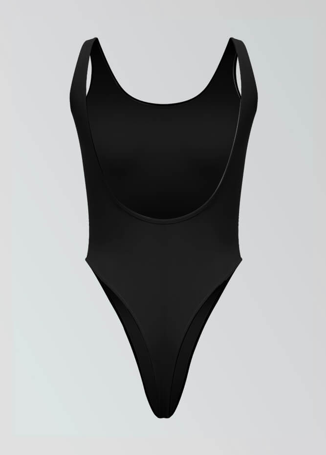 Womens High Cut Thong Spandex Leotard