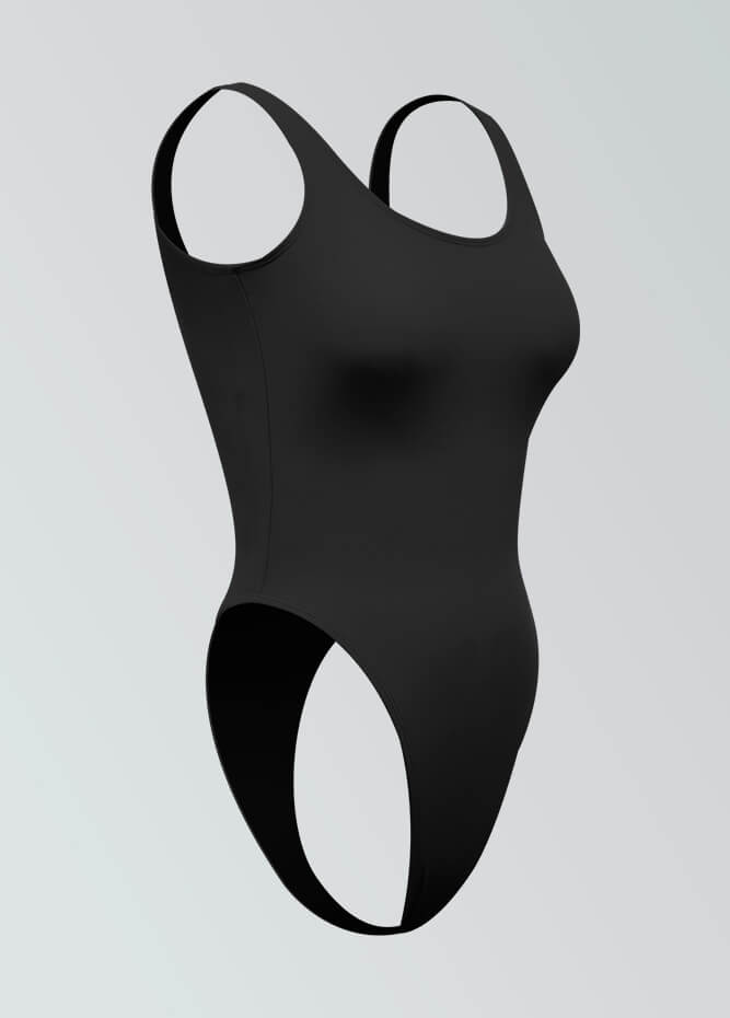Womens High Cut Thong Spandex Leotard