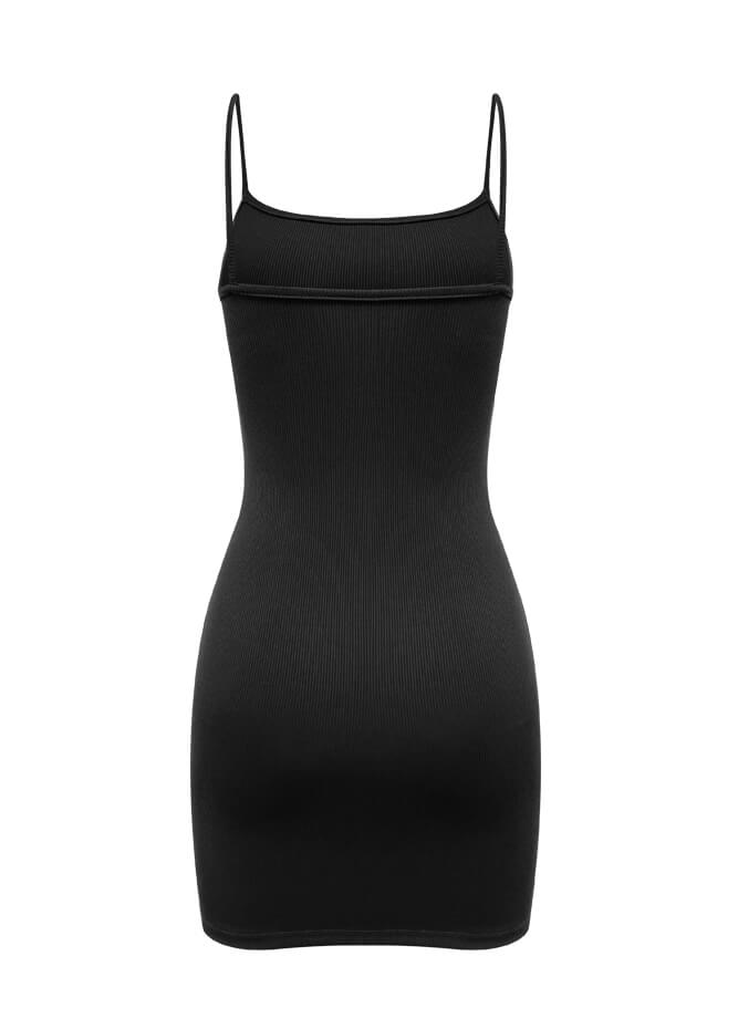 Ribbed Sling Bodycon Mini Dresses