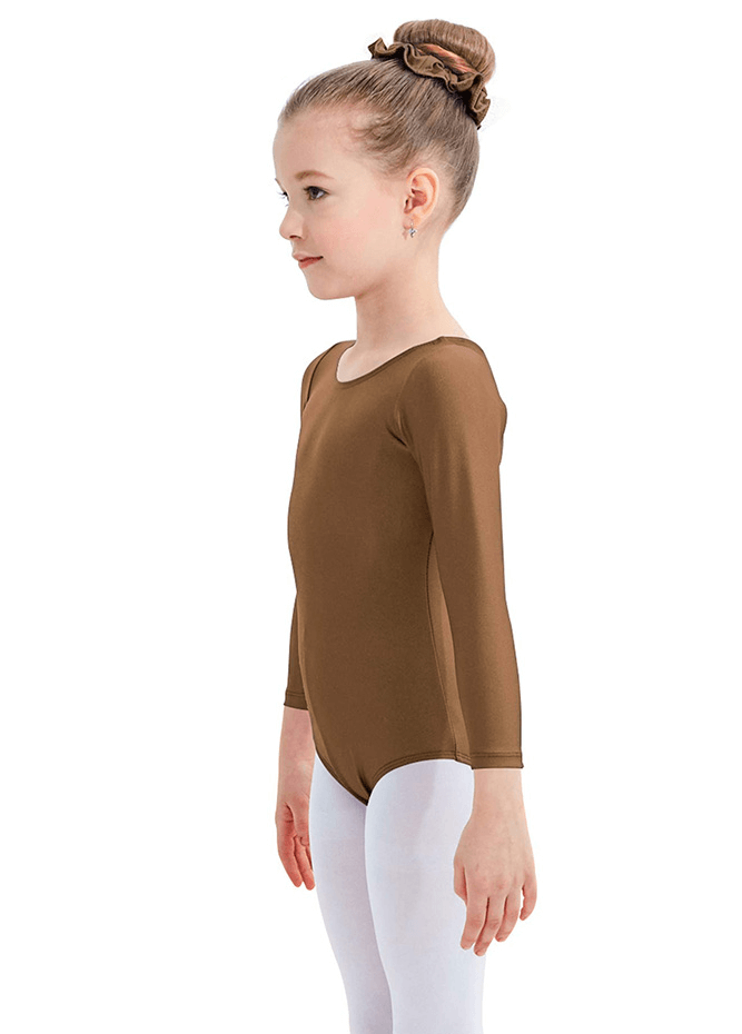 Speerise Girls Roundneck Long Sleeve Leotard